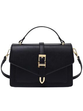 Faux Leather Crossbody Bag with Detachable Straps Womens Handbag Clutch